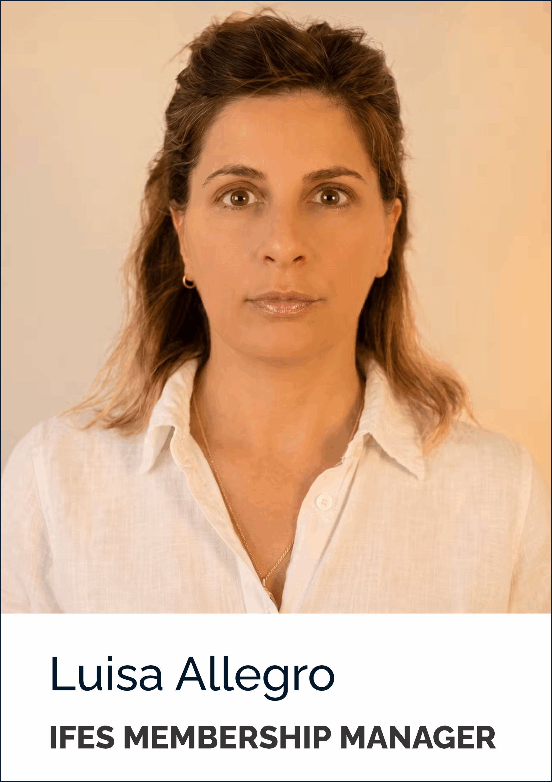 Luisa Allegro IFES Membership Manager